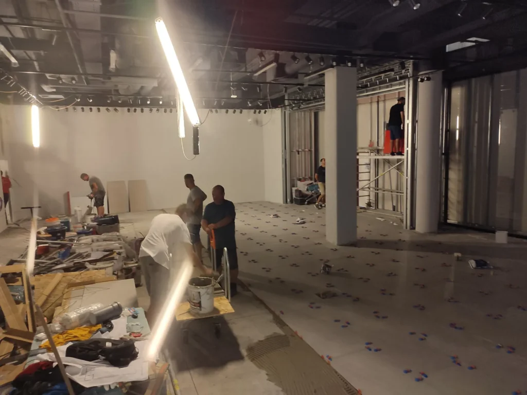 Výstavba predajne Under Armour - Bratislava, OC Bory Mall